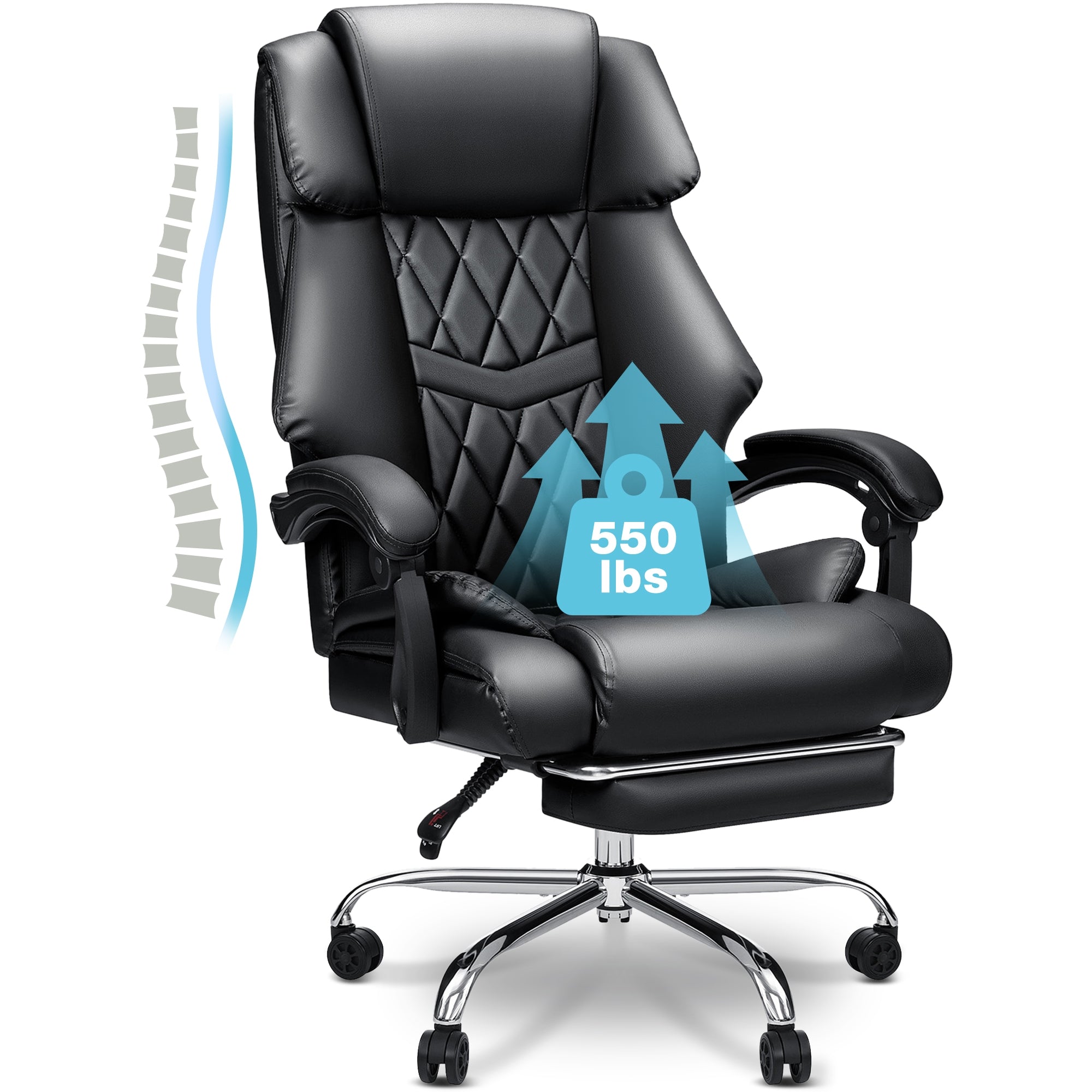 Tall Base Big and Tall Base Executive Office Chair HOOC-BT601 - HOFFREE – Hoffree
