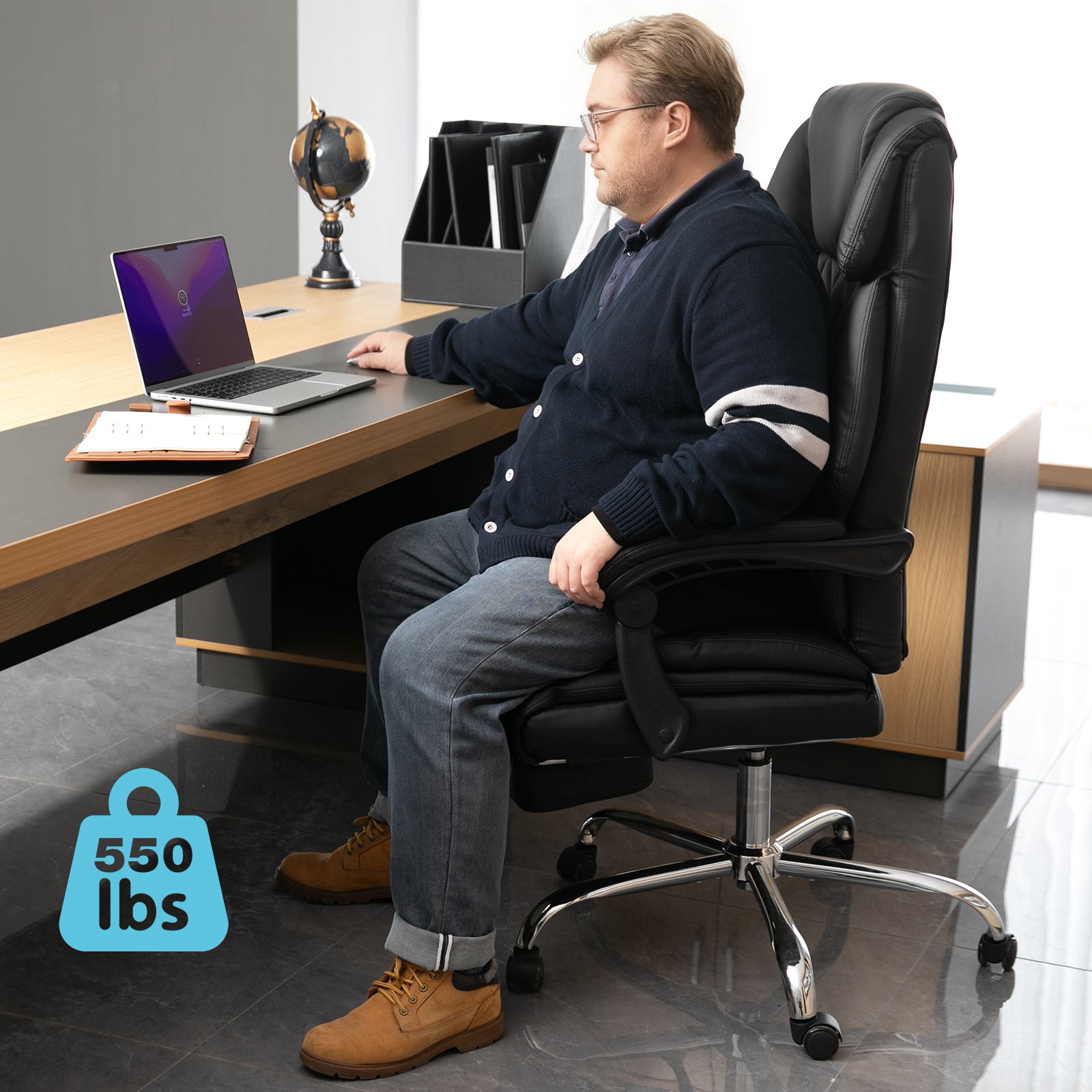 Big and Tall Base Executive Office Chair HOOC-BT601 - HOFFREE – Hoffree