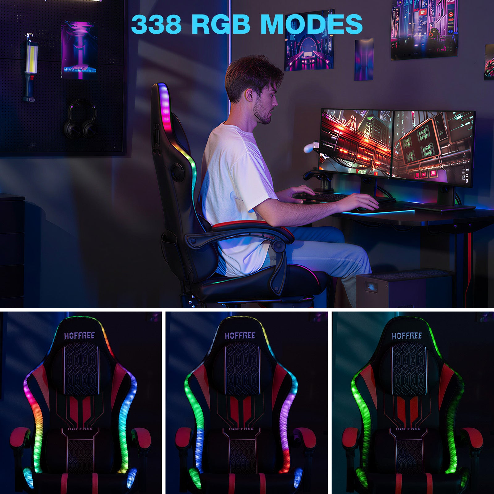 Big and Tall Max Gaming Chair HOGC-MAX303 - HOFFREE – Hoffree