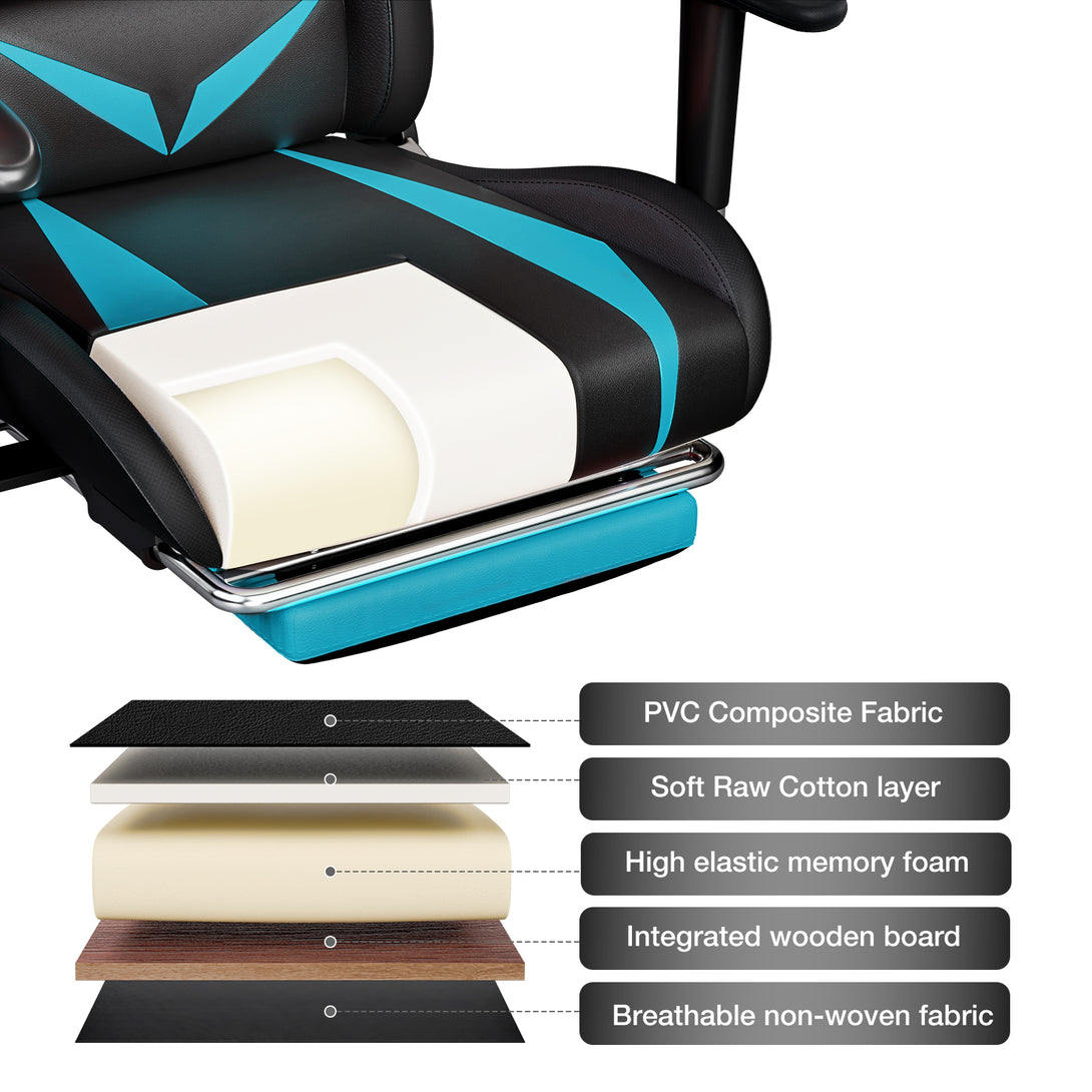 racing-style-v-look-gaming chairs-rgl203-material