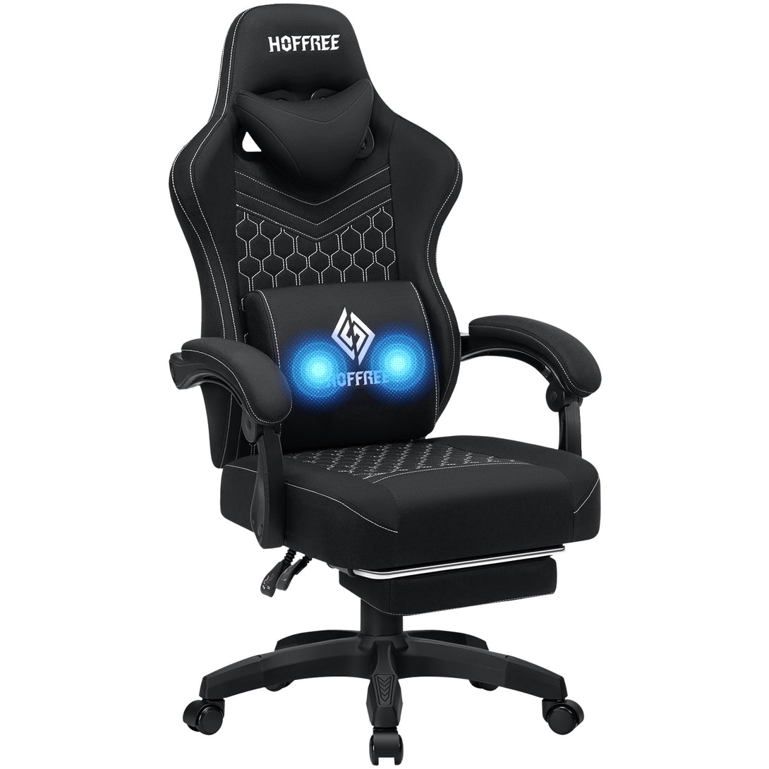 refreshing-base-series-ergonomic-gaming-chairs-massage-adjustable-440-lbs-weight-capacity-fab501-black-front-view