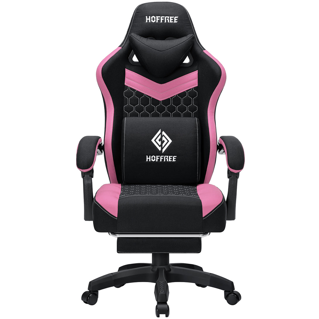 refreshing-base-series-ergonomic-gaming-chairs-massage-adjustable-440-lbs-weight-capacity-fab501-pink-black-front-view