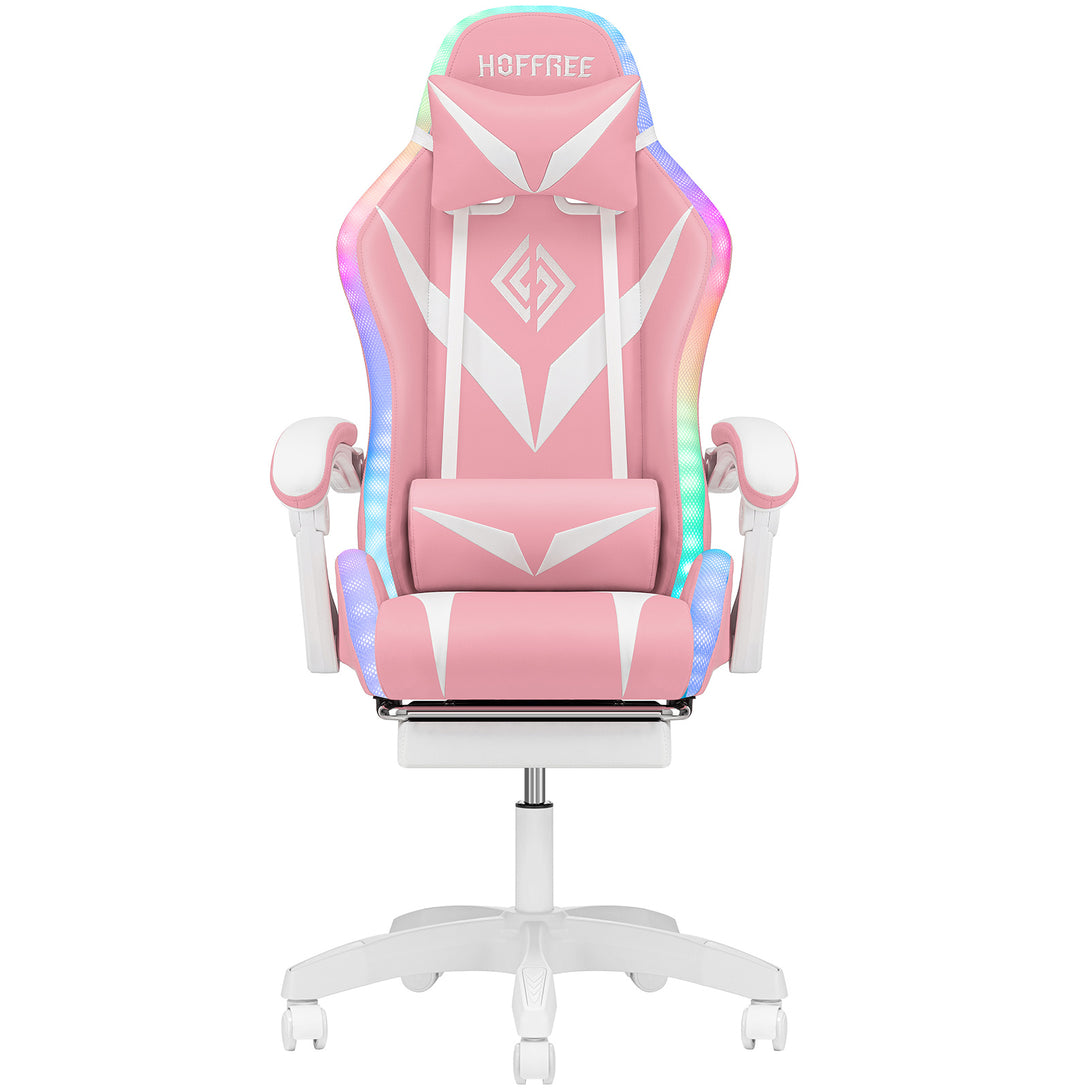 victory-series-ergonomic-gaming-chairs-lumbar-massage-bluetooth-control-white-pink